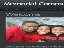 Tablet Screenshot of memorialcommunitychurch.org